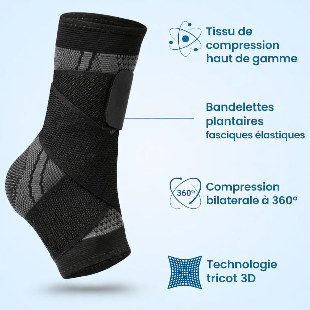 Bandage de Pied BioActive – Soulagement & Circulation Optimale